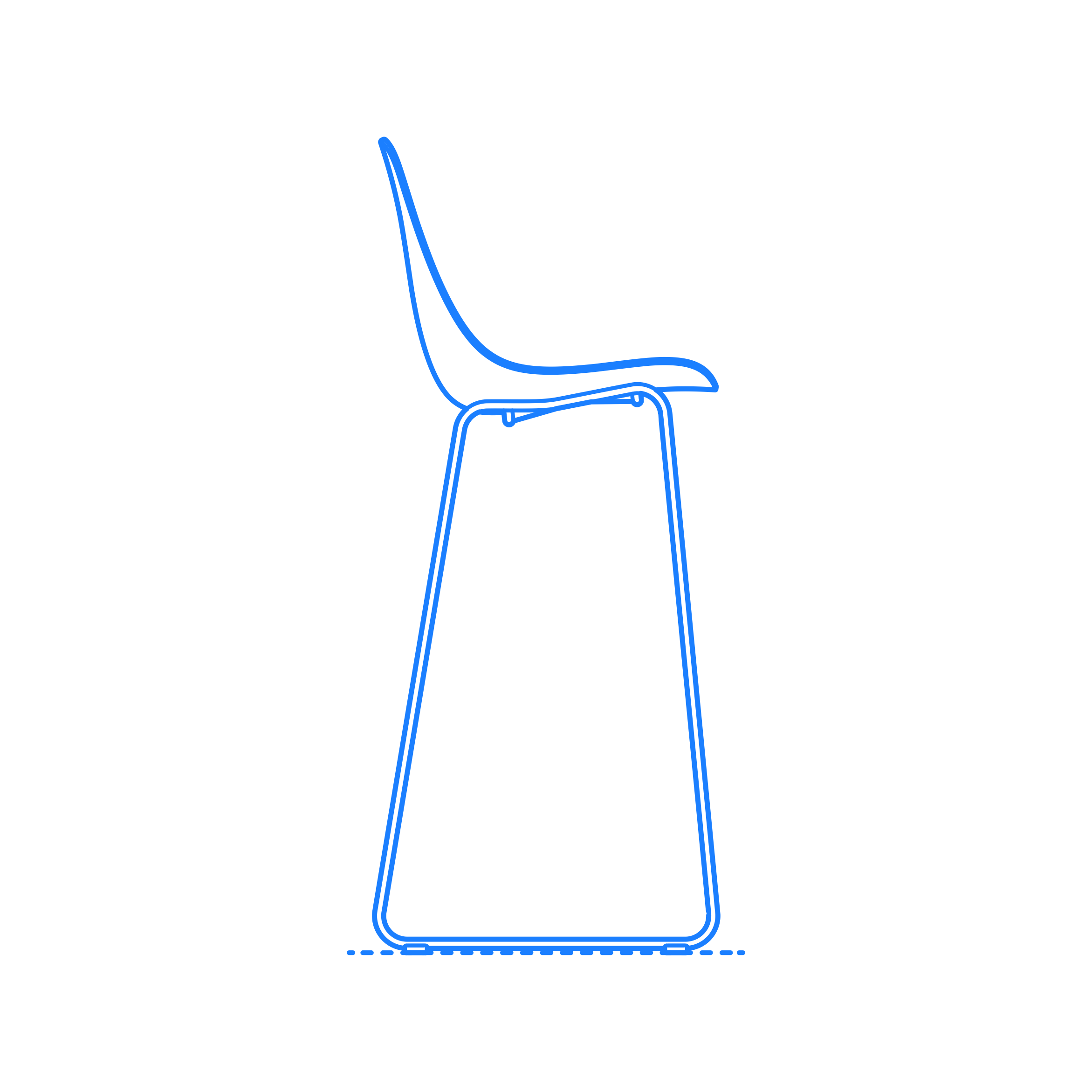 Furniture Stools Clean Cut Barstool Digital Sketch Svg Design Free Vectors